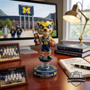 Michigan Wolverines Men's Basketball 2026 NCAA National Champions Bobblehead
