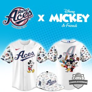 Reno Aces Disney Mickey & Friends Baseball Jersey