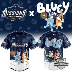 San Antonio Missions Bluey Baseball Jersey