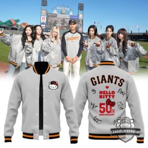 San Francisco Giants Hello Kitty 50th Anniversary Bomber Jacket