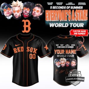 MLB x 5 Seconds Of Summer Everyone's A Star World Tour Baseball Jersey