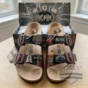 AC/DC Hells Bells High Voltage Sandals With Charms