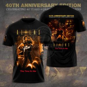 Aliens 40th Anniversary Edition This Time It's War T-Shirt