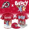 Arkansas Travelers Bluey Night Baseball Jersey