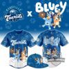 Asheville Tourists Bluey Night Collaboration Baseball Jersey