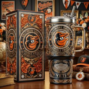 Baltimore Orioles Oriole Pride Established 1901 YETI Tumbler