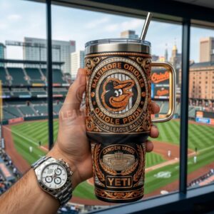 Baltimore Orioles Oriole Pride Established 1901 YETI Tumbler