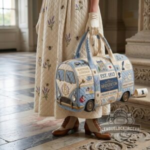 Bridgerton EST. 1813 Quilted Duffle Bag