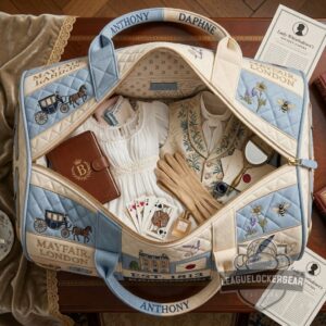 Bridgerton EST. 1813 Quilted Duffle Bag
