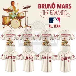 Bruno Mars The Romantic MLB All Team Baseball Jersey