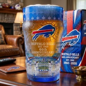 Buffalo Bills 66th Anniversary Drinking Glass