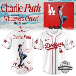 MLB All Team x Charlie Puth Whatever's Clever! World Tour Baseball Jersey