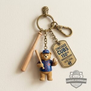 Chicago Cubs 150th Anniversary Keychain