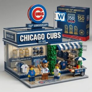Chicago Cubs 150th Anniversary Flagship Store Building Block Set
