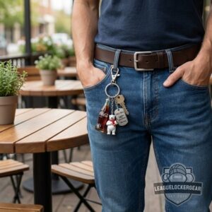 Coca-Cola 140th Anniversary Polar Bear Keychain
