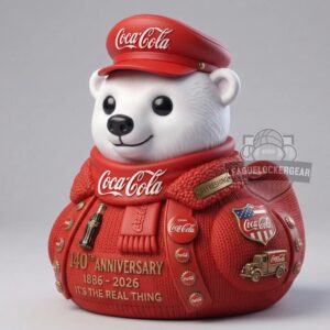 Coca-Cola Polar Bear 140th Anniversary Rubber Duck