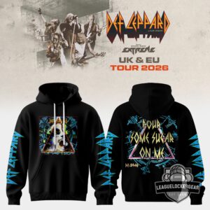 Def Leppard UK & EU Tour 2026 Pour Some Sugar On Me Hoodie