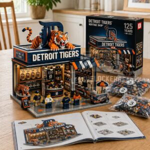 Detroit Tigers 125 Years Heritage Shop Building Blocks Set
