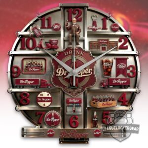 Dr. Pepper Vintage EST. 1885 Sculptured Wall Clock