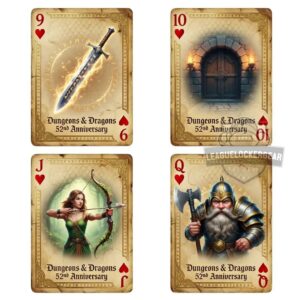 Dungeons & Dragons 52nd Anniversary 1974-2026 Playing Cards