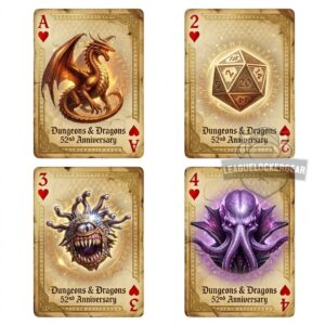 Dungeons & Dragons 52nd Anniversary 1974-2026 Playing Cards