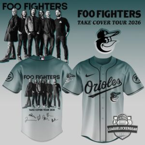 All Team Foo Fighters Take Cover Tour 2026 Baseball Jersey