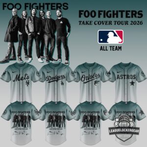 All Team Foo Fighters Take Cover Tour 2026 Baseball Jersey