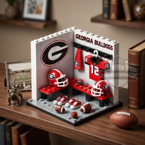 Georgia Bulldogs Lego Locker Room Diorama