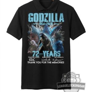 Godzilla 72 Years Thank You For The Memories Signatures T-Shirt