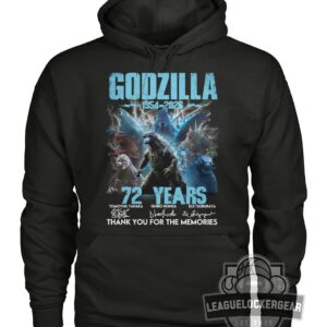 Godzilla 72 Years Thank You For The Memories Signatures T-Shirt