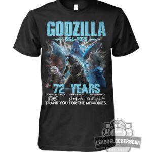 Godzilla 72 Years Thank You For The Memories Signatures T-Shirt