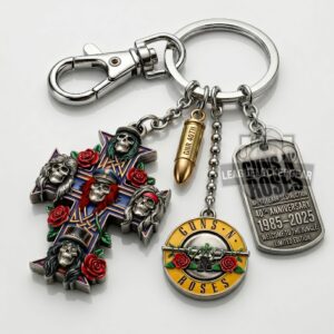 Guns N' Roses 40th Anniversary Keychain