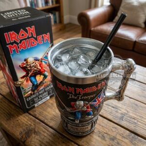 Iron Maiden 50th Anniversary The Trooper Tumbler