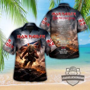 Iron Maiden Run For Your Lives Tour Hawaiian Shirt and Shorts