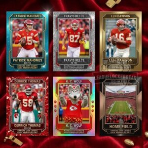 Kansas City Chiefs 66th Anniversary Trading Cards Box Set