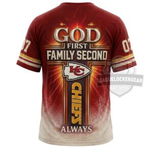 Kansas City Chiefs Walk by Faith 3D T-Shirt