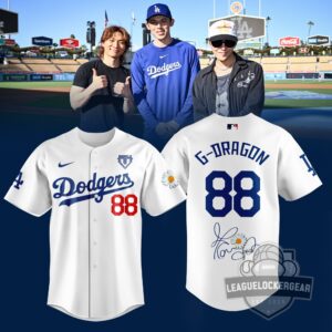 Los Angeles Dodgers G-Dragon BIGBANG Baseball Jersey