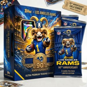 Los Angeles Rams 90th Anniversary Ultra Premium Trading Cards Box