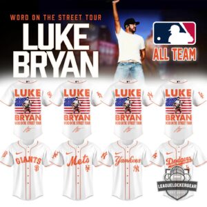 All Team MLB x Luke Bryan Word On The Street Tour Baseball Jersey