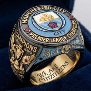 Manchester City Premier League Champions 2025-2026 Championship Ring