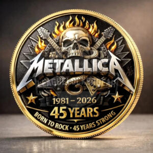 Metallica 45 Years Strong 1981-2026 Commemorative Coin