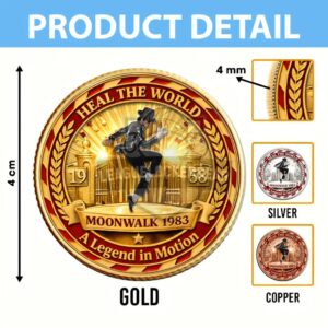 Michael Jackson Moonwalk 1983 Commemorative Coin