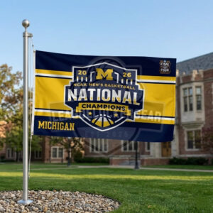 Michigan 2026 NCAA Men's Basketball National Champions Flag