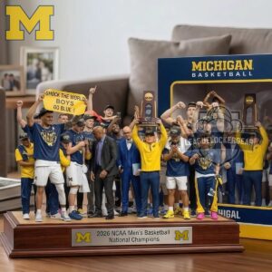 Michigan Wolverines 2026 NCAA Men's Basketball National Champions Acrylic Plaque
