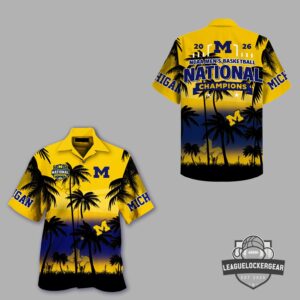 Michigan Wolverines Men's Basketball 2026 National Champions Hawaiian Shirt