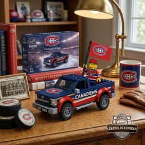 Montreal Canadiens Building Block Pickup Truck Set