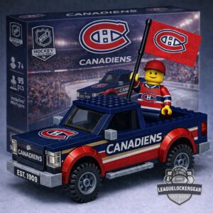 Montreal Canadiens Building Block Pickup Truck Set
