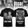 Oscar Schmidt Holy Hand Basketball Hall of Famer 1958-2026 T-Shirt