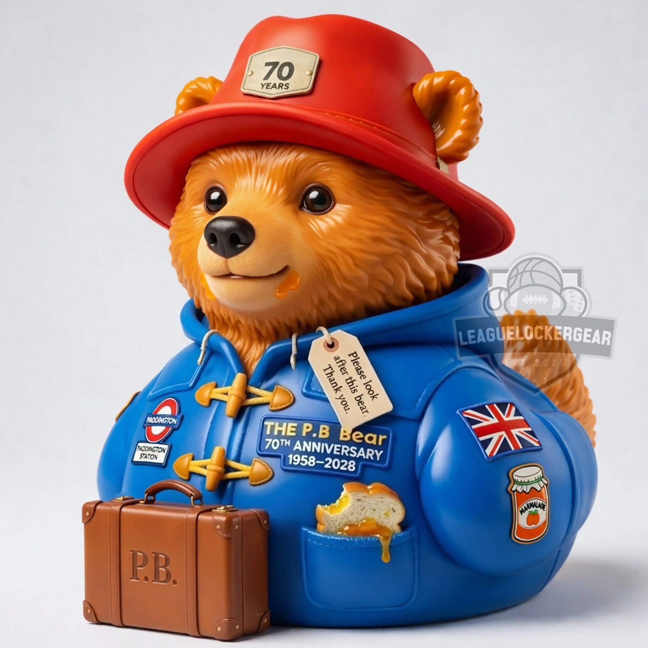 Paddington Bear 70th Anniversary Rubber Duck - Front View