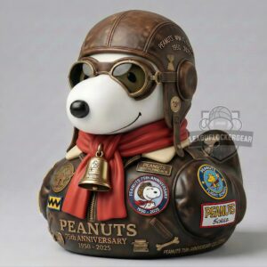 Peanuts 75th Anniversary Flying Ace Rubber Duck